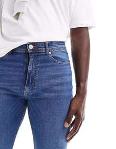 Синие эластичные джинсы облегающего кроя DTT Tall Don&apos;t Think Twice