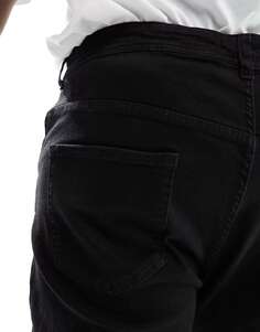 Черные эластичные джинсы узкого кроя DTT Plus Don&apos;t Think Twice