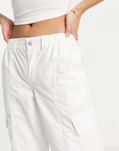 Белые брюки карго с низкой посадкой ASOS Petite 00&apos;s