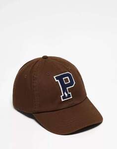 Эксклюзивная коричневая кепка Polo Ralph Lauren x ASOS с логотипом