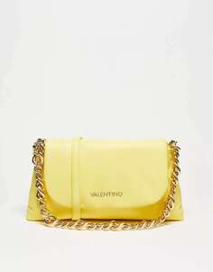 Valentino Bags Желтая складная сумка Friends с ремешком-цепочкой