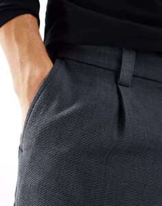 Темно-серые брюки прямого кроя Abercrombie &amp; Fitch