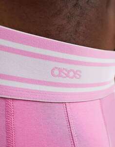 Розовые плавки с контрастным поясом ASOS