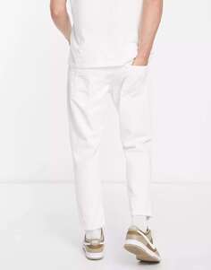 Белые укороченные зауженные джинсы с рвами Only &amp; Sons Avi