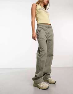Хлопок:Винтажные брюки-карго цвета хаки Cotton:On