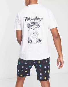 Короткая пижама Rick And Morty черного цвета Urban Threads
