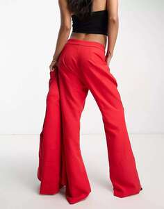 Ярко-красные брюки с напуском Never Fully Dressed Dynasty