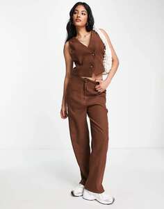 Шоколадно-коричневые брюки на заказ Lola May
