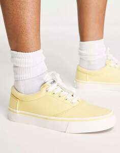 Жёлтые кроссовки на шнуровке Toms alpargata fenix