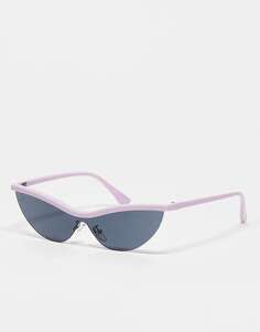 Эксклюзивные фестивальные солнцезащитные очки Jeepers Peepers x ASOS сиреневого цвета с контрастным верхом