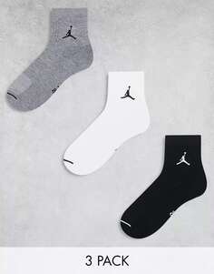 Три пары разноцветных носков с подкладкой на каждый день Jordan