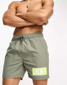 Зеленые шорты для плавания DKNY Kos