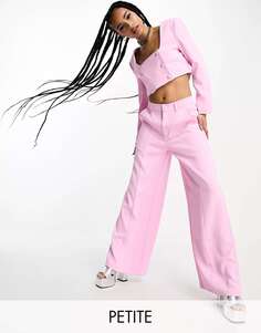 Суперширокие брюки нежно-розового цвета Extro &amp; Vert