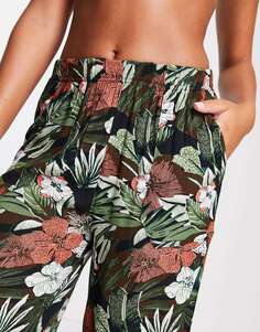 Оверсайз-пляжные брюки Volcom X Co Co с тропическим принтом