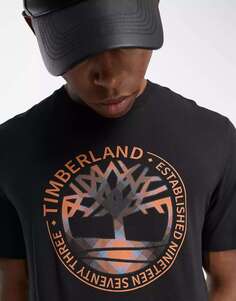 Черная футболка с логотипом Timberland Little Core River Tree