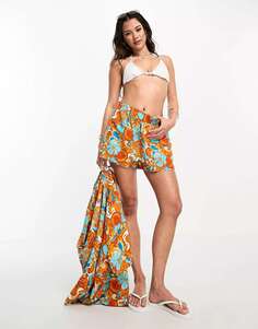 Комфортные пляжные шорты Kulani Kinis цвета манго Magic