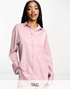 Эксклюзивная атласная рубашка 4th &amp; Reckless светло-лилового цвета