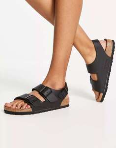 Черные сандалии Birkenstock Milano