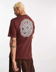 Коричневая футболка Hurley Mandala