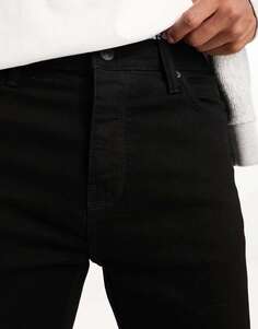 Черные супероблегающие джинсы French Connection
