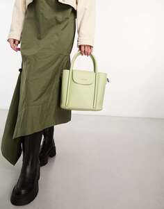 Зеленая сумка через плечо Claudia Canova среднего размера