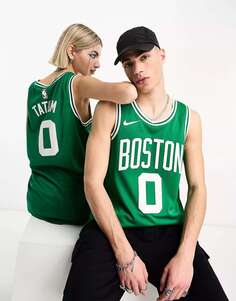 Зеленый трикотажный жилет унисекс Nike NBA Boston Celtics Dri-FIT Jayson Tatum Icons