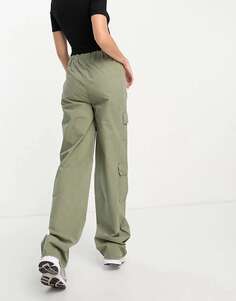 ASOS Высокие брюки-карго оверсайз с несколькими карманами цвета хаки