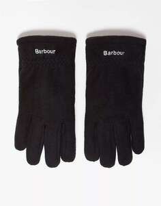 Черные флисовые перчатки Barbour Coalford