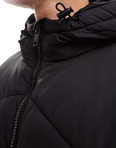 Супердлинная куртка-пуховик Jack &amp; Jones черного цвета