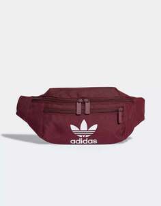 Бордовая поясная сумка adidas Originals Adicolor