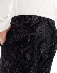 Черные костюмные брюки из флока Twisted Tailor angelou
