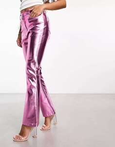 Мягкие эластичные брюки Lupe ледяного розового цвета Amy Lynn