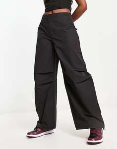 Черные однотонные спортивные брюки оверсайз Weekday Nilo