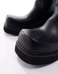 Черные оверсайз-сапоги KOI The General Koi Footwear
