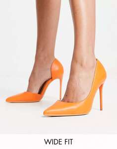 Оранжевые туфли широкого кроя на шпильке из коллекции Truffle Collection