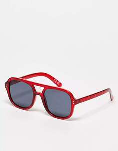 Эксклюзивные красные солнцезащитные очки-авиаторы Jeepers Peepers x ASOS