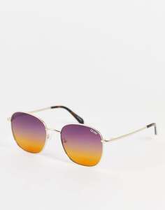 Круглые солнцезащитные очки Quay Jezabell с фиолетовым эффектом омбре Quay Australia