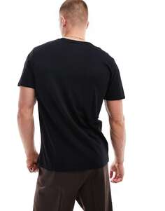 Черная футболка с круглым вырезом Selected Homme