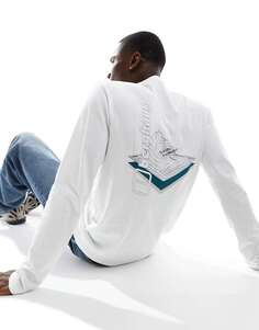Белая трехслойная футболка унисекс с длинными рукавами Berghaus