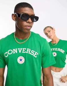 Зеленая футболка Converse Collegiate
