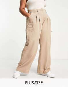 Скроенные брюки-карго светло-коричневого цвета Vero Moda