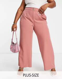 Розовые широкие брюки с широкими штанинами Simply Be