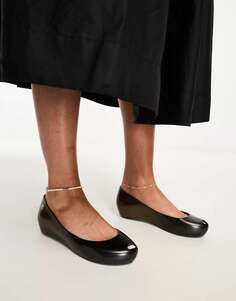 Черные туфли на плоской подошве Melissa ultragirl