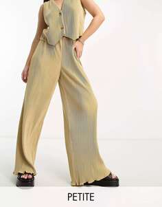 Эксклюзивные широкие плиссированные брюки 4th &amp; Reckless светло-бежевого цвета
