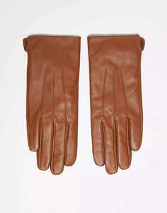 Синие кожаные перчатки Barneys Originals