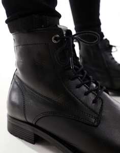 Черные кожаные ботинки на шнуровке Jack &amp; Jones