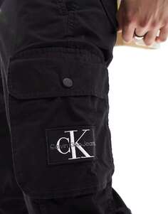 Черные брюки-карго скинни скинни Calvin Klein Jeans