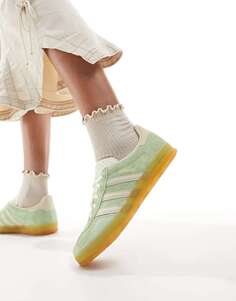 Кроссовки adidas Originals Gazelle Indoor в цветах лайма и желтого цвета