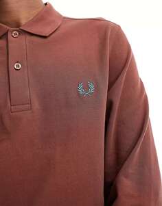 Поло с длинными рукавами и логотипом Fred Perry