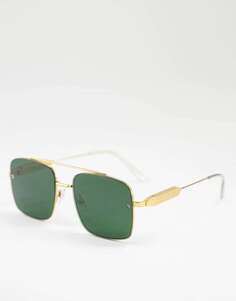 Солнцезащитные очки-авиаторы Spitfire Devon Weekender с зелеными линзами